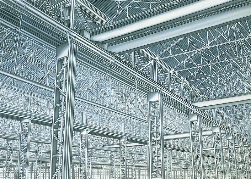 Andrea Chiesi, Tempo 52 (2005; olio su lino, 100 x 140 cm)
