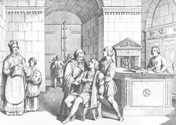 Carlo Denina, Lorenzo de' Medici ferito durante la congiura dei Pazzi, dalle Rivoluzioni d'Italia (1846; incisione)
 Carlo Denina, Lorenzo de' Medici ferito durante la congiura dei Pazzi, dalle Rivoluzioni d'Italia (1846; incisione)