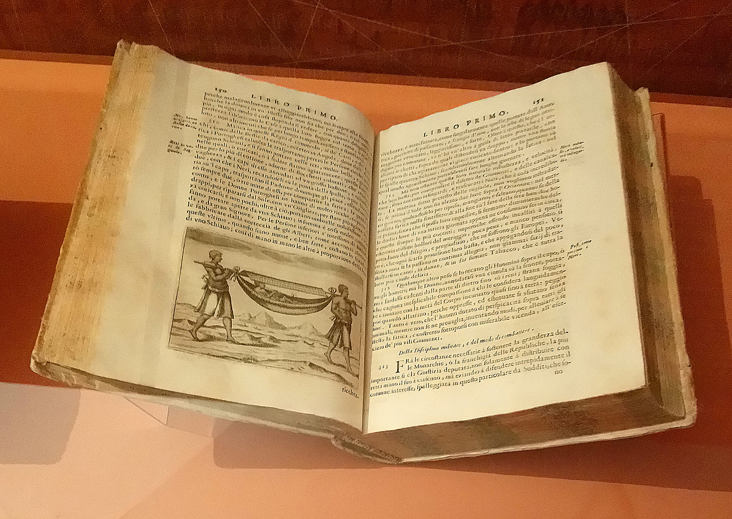 Giovanni Antonio Cavazzi, Istorica descrizione de' tre' regni Congo, Matamba et Angola situati nell'Etiopia inferiore occidentale e delle missioni aposotliche esercitateui da religiosi Capuccini, accuratamente compilata dal P. Gio. Antonio Cauazzi da Montecuccolo [...] e nel presente stile ridotta dal P. Fortunato Alamandini da Bologna, pubblicato in Bologna presso Giacomo Monti (1687; [16], 933, [3] p., [10] c. di tav. di cui 2 ripieg., ill. e antip. calgogr., fol.; Modena, Biblioteca Estense Universitaria)
