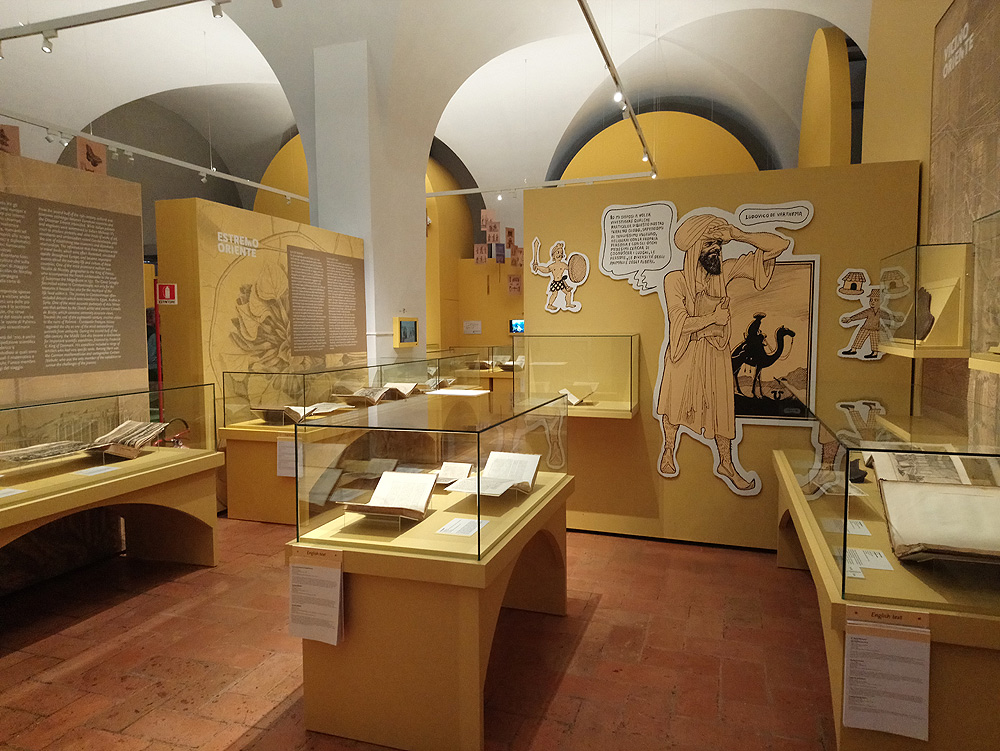 Una sala della mostra Meravigliose Avventure alla Galleria Estense di Modena
