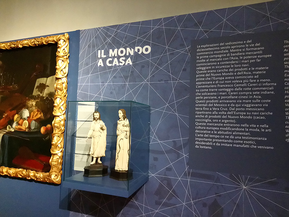 Allestimenti della mostra Meravigliose Avventure alla Galleria Estense di Modena
