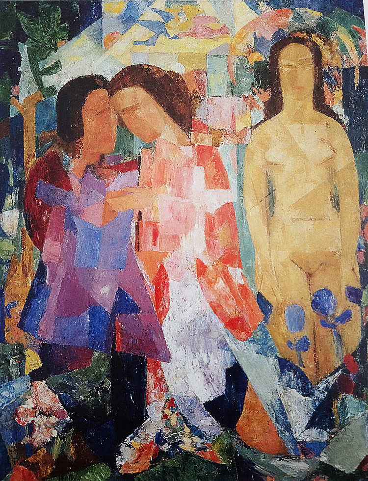 Walter Helbig, Versunkene Sinne (1921; olio su tela, 95 x 77 cm; Ascona, Museo Comunale d'Arte Moderna)
