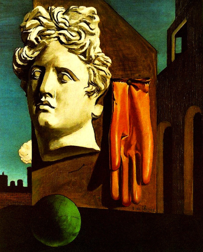 Giorgio De Chirico, Canto d'amore (1914; olio su tela, 73 x 59,1 cm; New York, MoMA)
