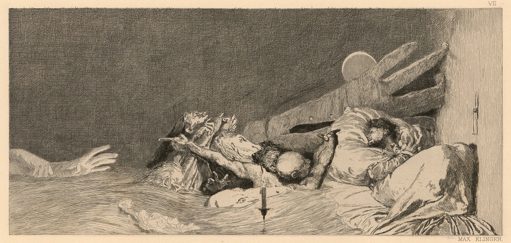 Max Klinger, Ein Handschuh, Tavola 7: Ängste
