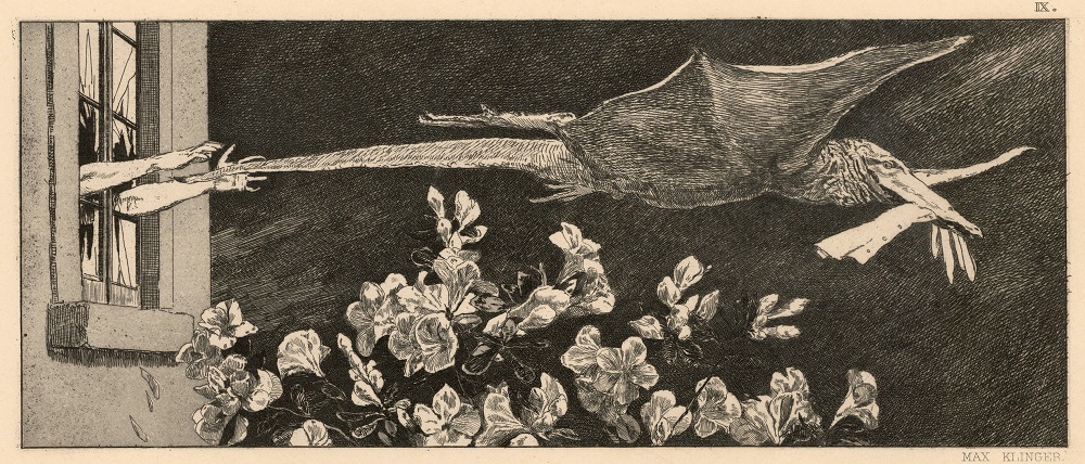 Max Klinger, Ein Handschuh, Tavola 9: Entführung
