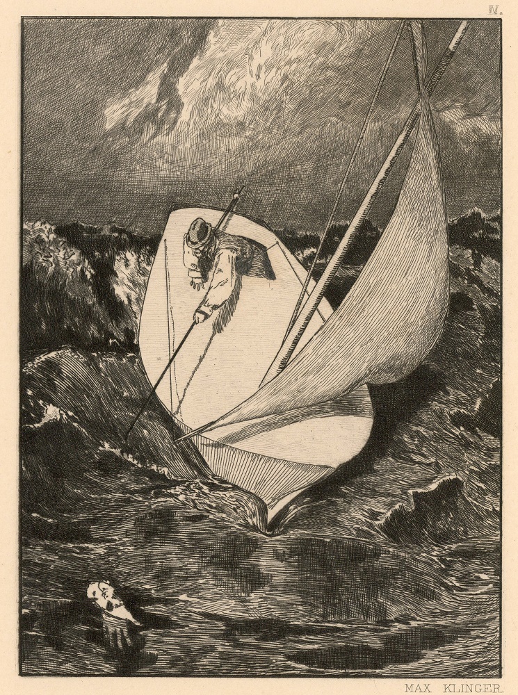 Max Klinger, Ein Handschuh, Tavola 4: Rettung
