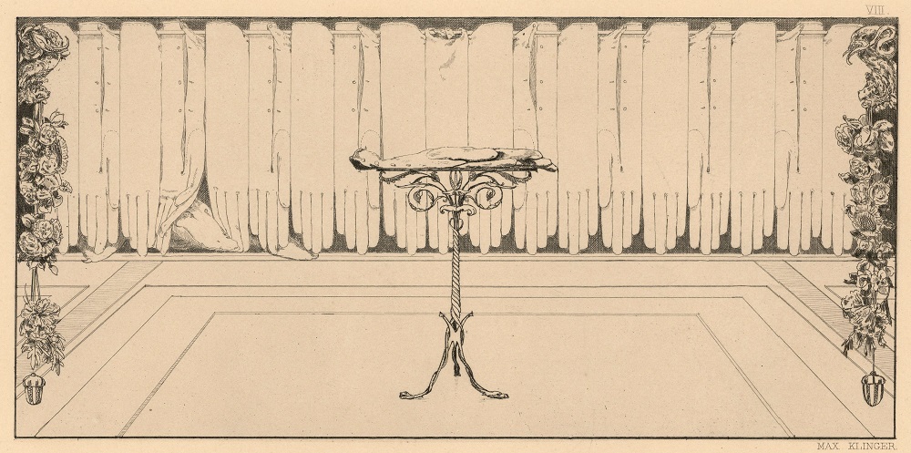 Max Klinger, Ein Handschuh, Tavola 8: Ruhe
