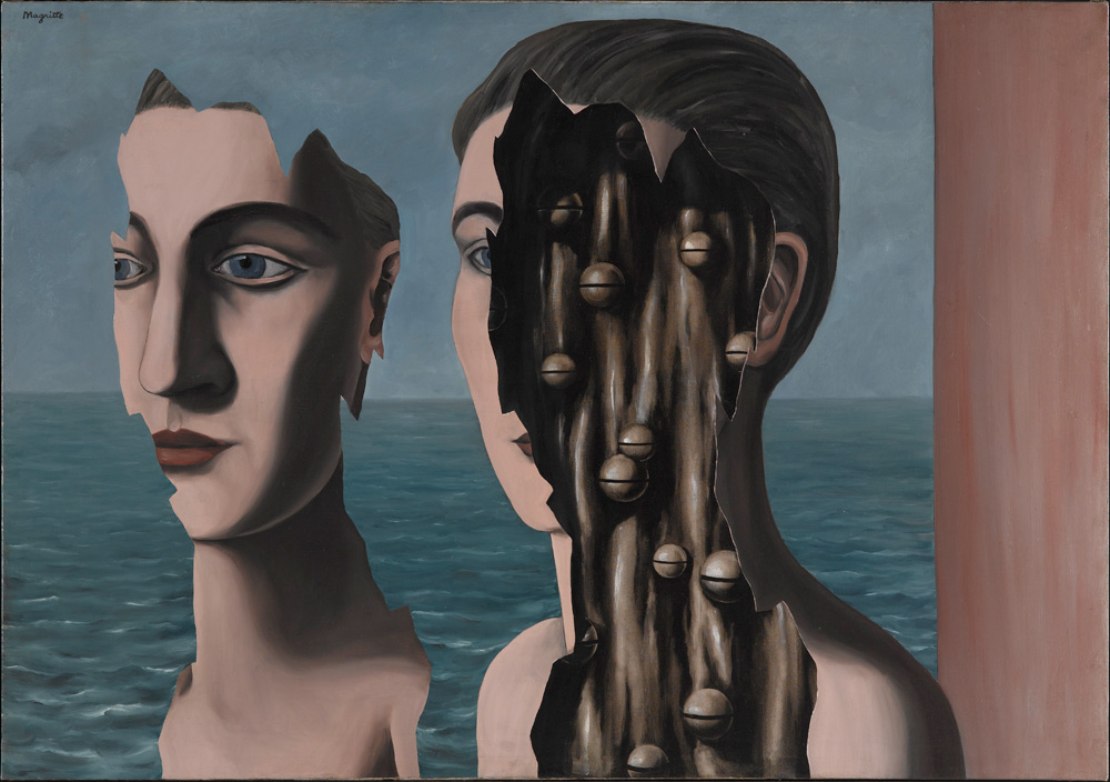 René Magritte, Le double secret (1927; olio su tela, 114 x 162 cm; Parigi, Centre Pompidou, Musée National d'art moderne)
