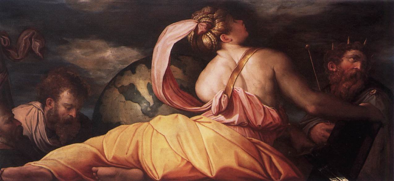 Giorgio Vasari, Allegoria della Giustizia (1542; olio su tavola, 78 x 180 cm; Venezia, Gallerie dell'Accademia)
