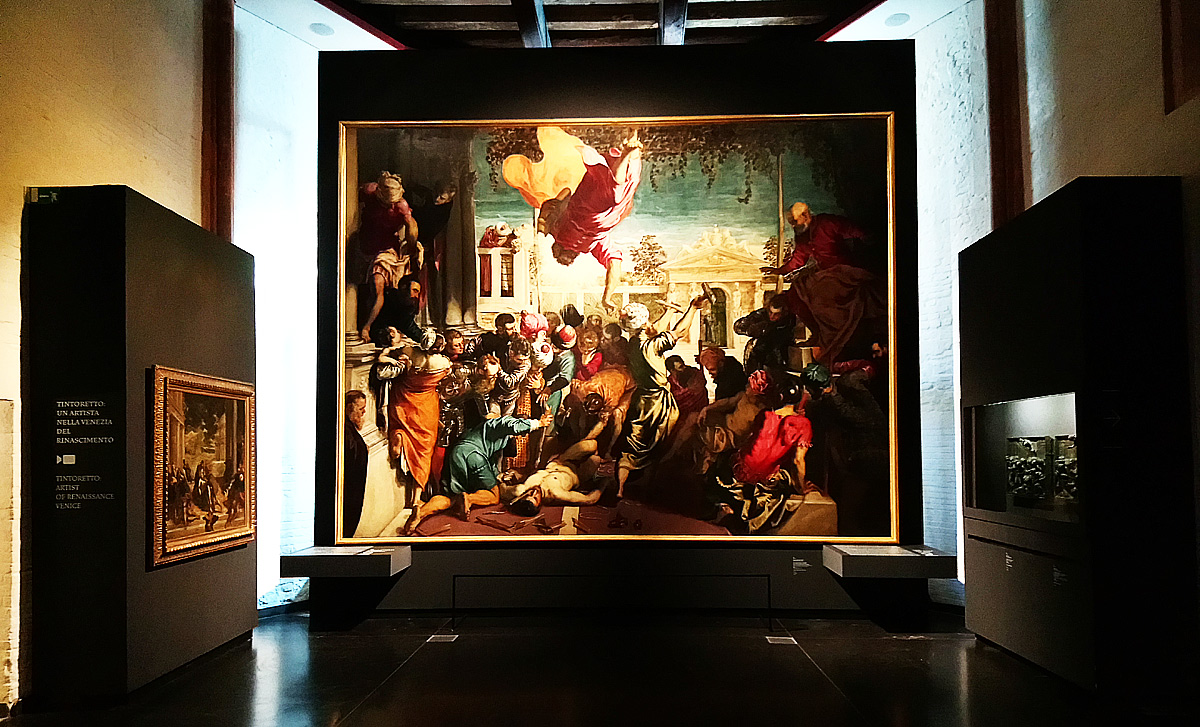 Sala della mostra Il giovane Tintoretto a Venezia, Gallerie dell'Accademia
