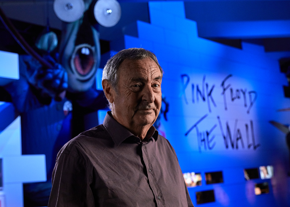 Nick Mason alla conferenza stampa di inaugurazione della mostra. Ph. Credit Roland Baege
