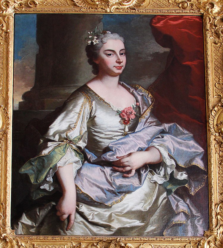 Hyacinthe Rigaud, Ritratto di Battina Raggi (1739; olio su tela, 101 x 80 cm; Genova, Musei di Strada Nuova, Palazzo Rosso)
