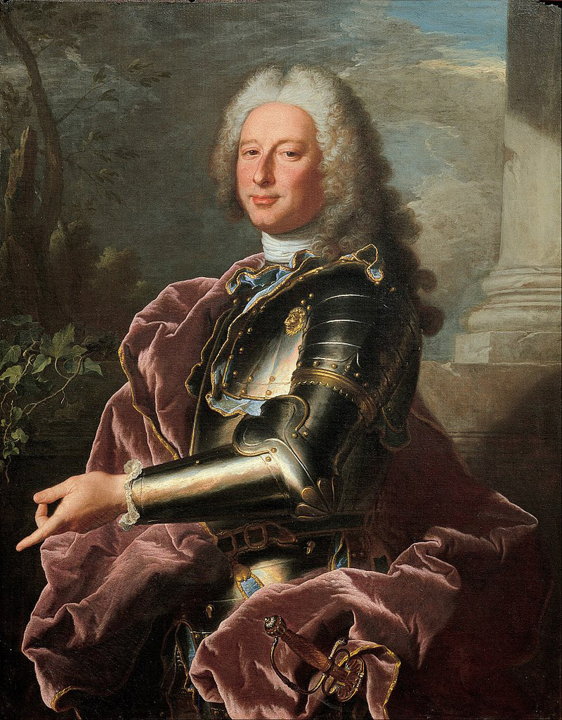 Hyacinthe Rigaud, Ritratto di Giovanni Francesco II Brignole-Sale (1739; olio su tela, 101,5 x 80,2 cm; Genova, Musei di Strada Nuova, Palazzo Rosso)
