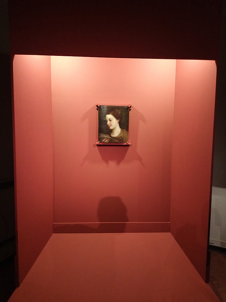 Allestimento della Sant'Agata in occasione della mostra Il Correggio ritrovato a Correggio
