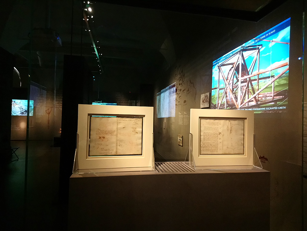 Immagini dalla mostra L'acqua microscopio della natura. Il Codice Leicester di Leonardo da Vinci
