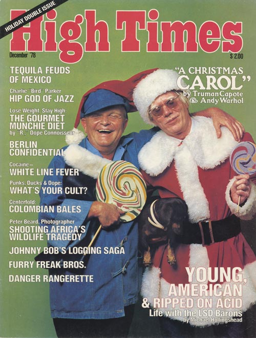 Andy Warhol e Truman Capote sulla copertina di High Times
