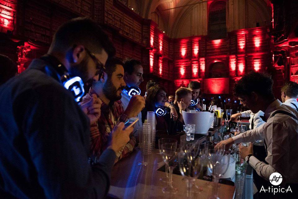 Il silent party della Biblioteca Angelica di Roma
