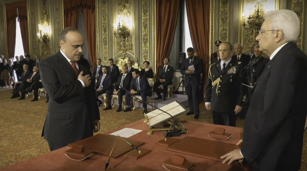 Alberto Bonisoli giura da ministro Alberto Bonisoli giura da ministro