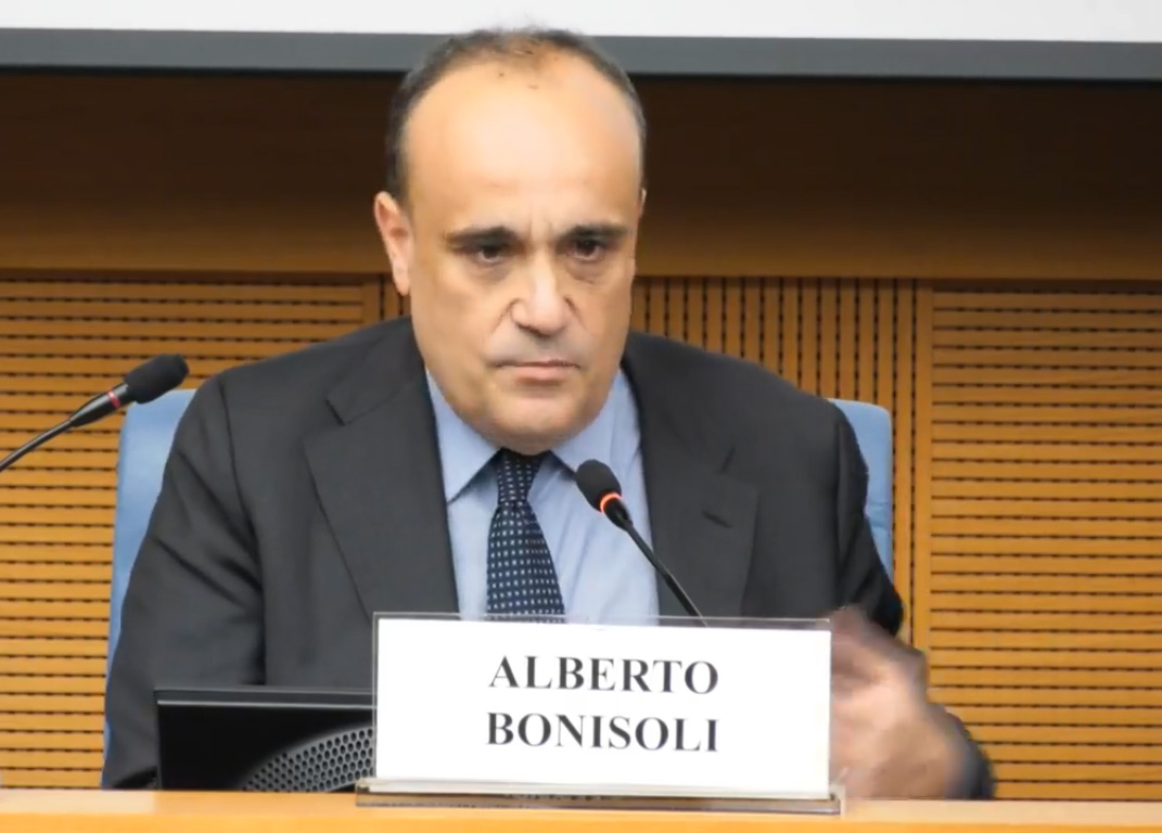 Alberto Bonisoli durante il suo intervento alla Camera