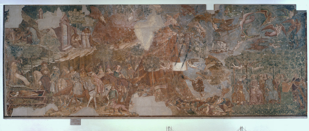 Il Trionfo della Morte prima del restauro