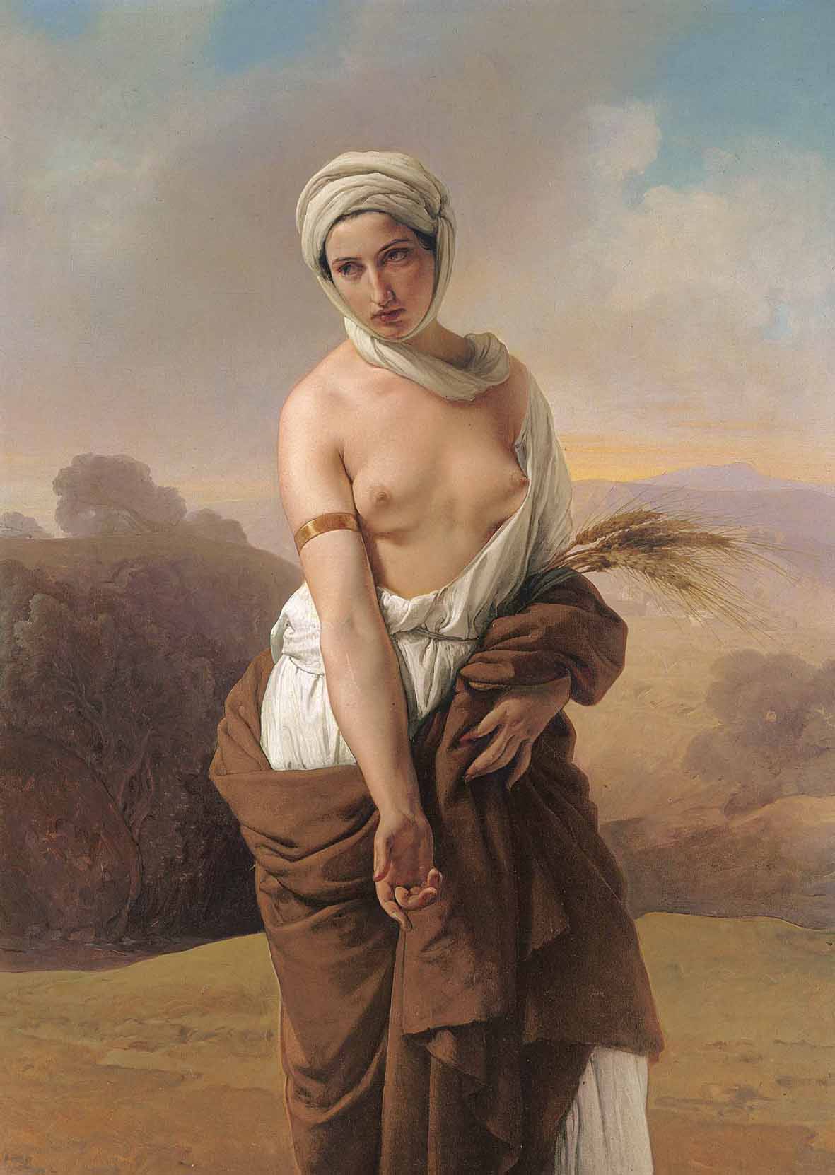 Francesco Hayez, Ruth (1835; olio su tela, 139 x 101 cm; Bologna, Collezioni Comunali d’Arte)
