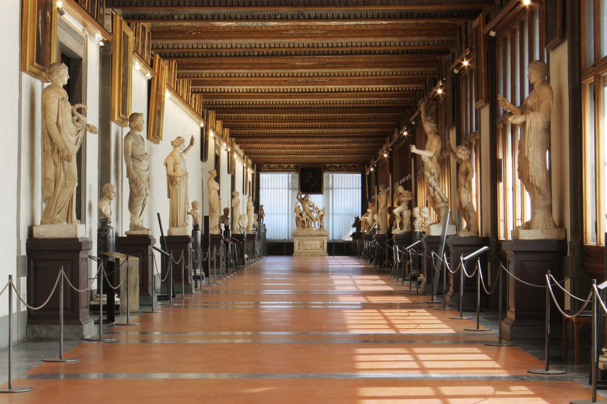 Uffizi, il Corridoio di Ponente
