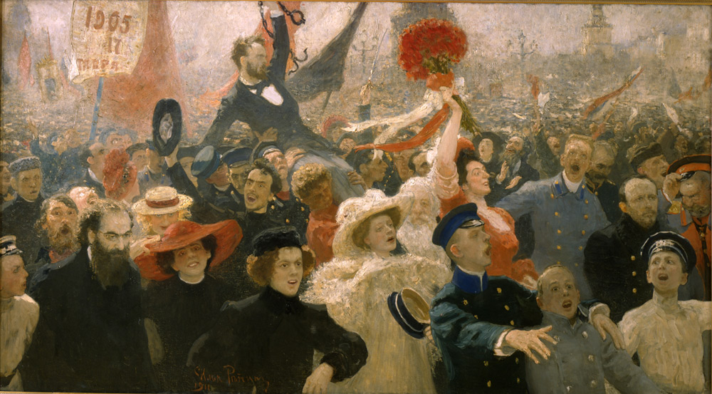 Ilja Repin, 17 ottobre 1905, olio su tela, 1910