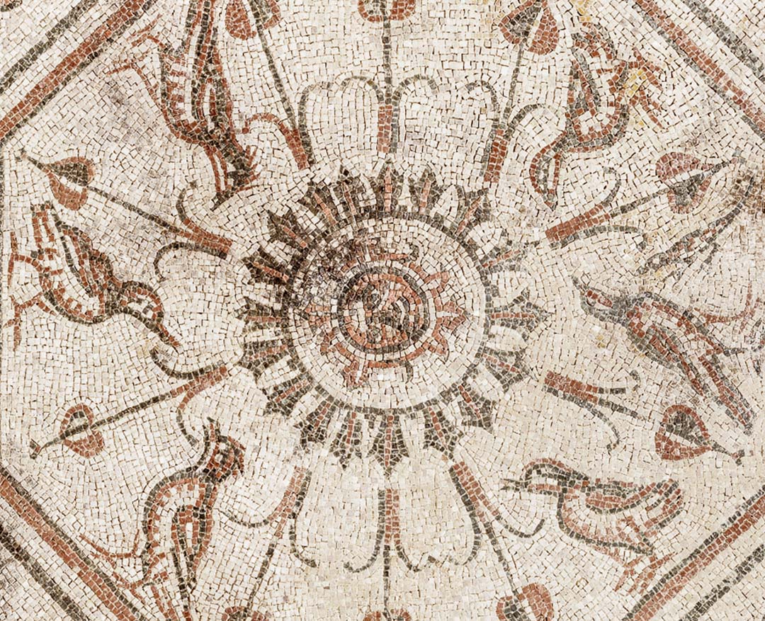 Uno dei mosaici della Villa dei Mosaici di Spello
