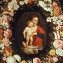 In mostra a Napoli la Madonna col Bambino in una ghirlanda di fiori