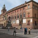 Di nuovo visibile e accessibile il balcone di Palazzo d'Accursio a Bologna dopo il restauro