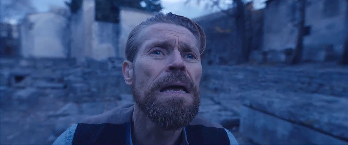 Un fotogramma del film Van Gogh. Sulla soglia dell'eternità
