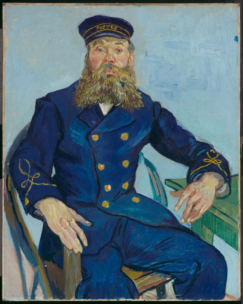 Vincent van Gogh, Il postino Joseph Roulin (1888; olio su tela, 81,3 x 65,4 cm; Boston, Museum of Fine Arts)
