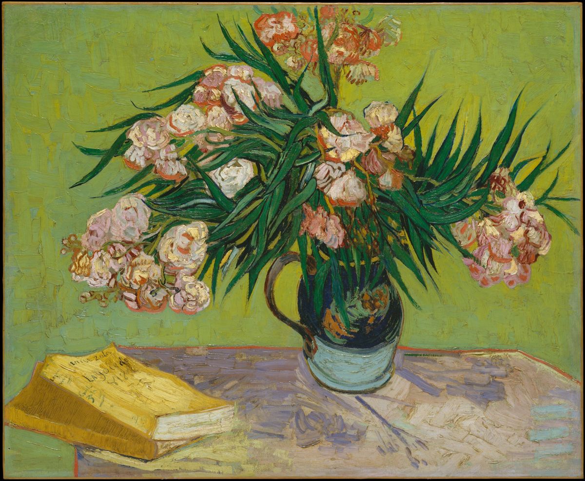 Vincent van Gogh, Oleandri (1888; olio su tela, 60,3 x 73,7 cm; New York, The Metropolitan Museum of Art)
