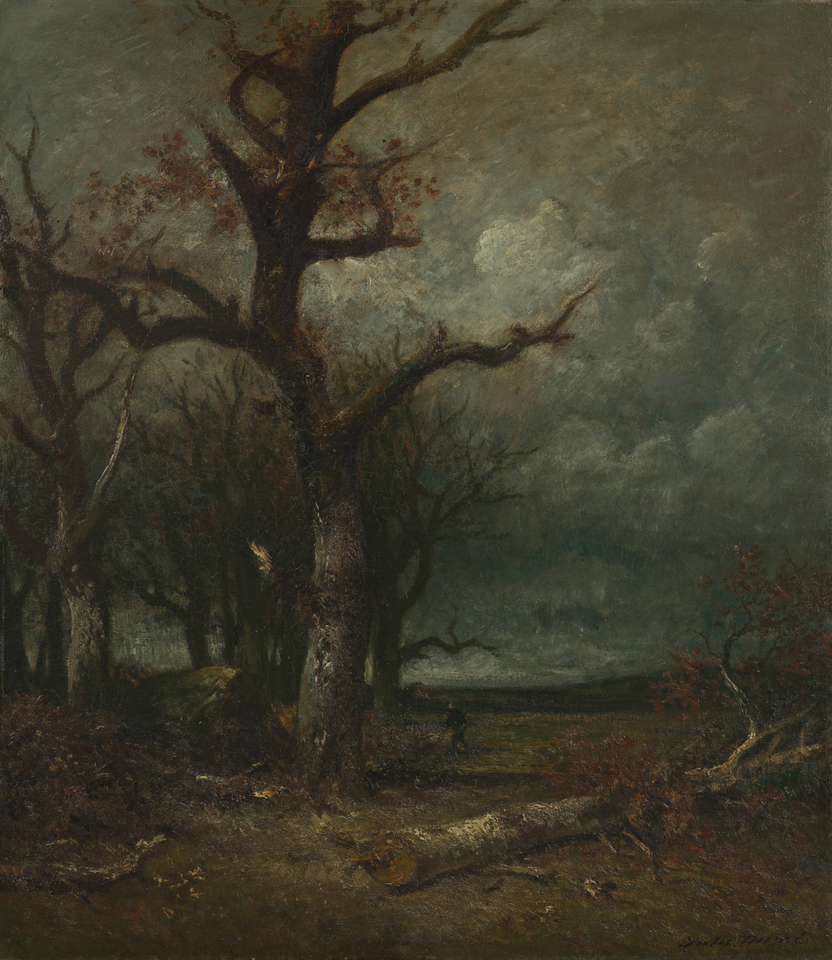 Jules Dupré, Autunno (1865 circa; olio su tela, 106,5 x 93,5 cm; L'Aia, De Mesdag Collectie)
