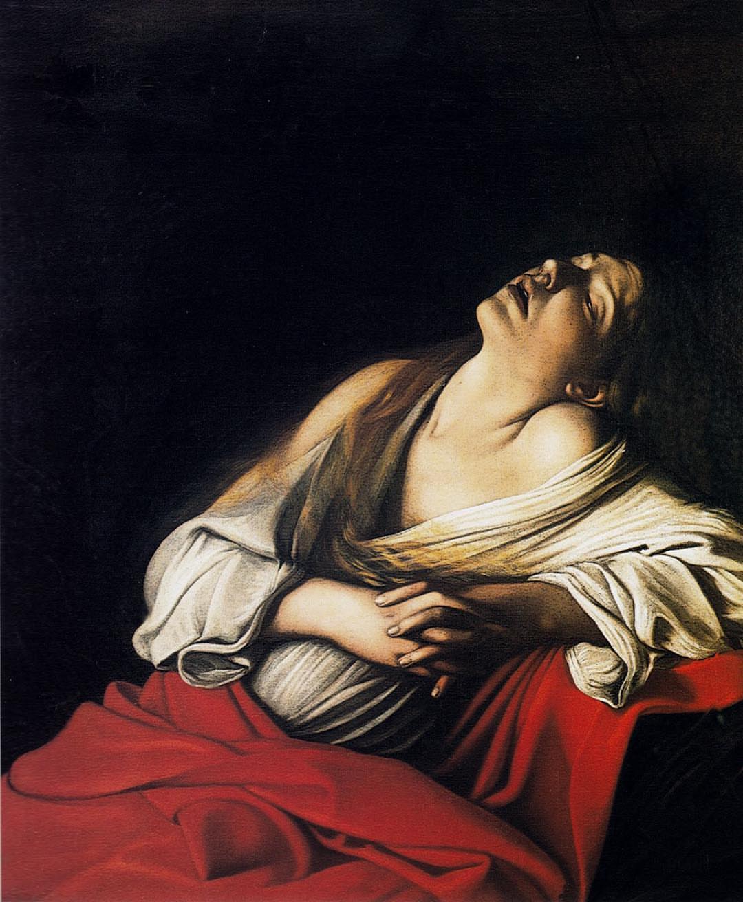 Caravaggio, Maddalena in estasi nota come  Caravaggio, Maddalena in estasi nota come