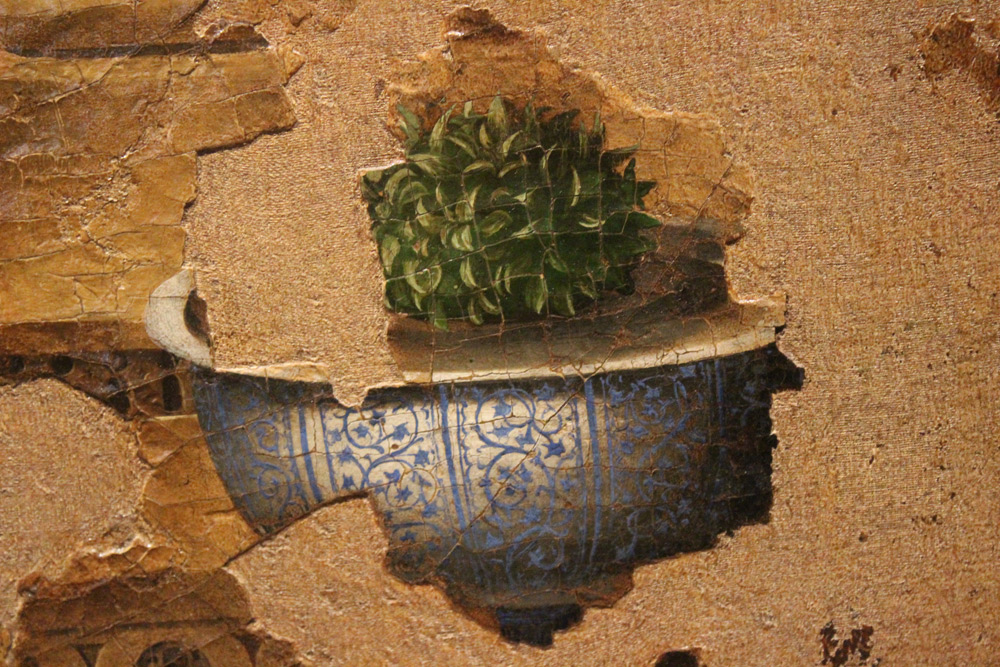 Antonello da Messina, Annunciazione, dettaglio
