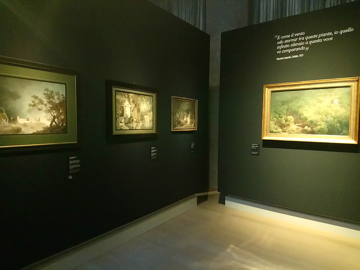 Mostra Romanticismo a Milano, sala alle Gallerie d'Italia
