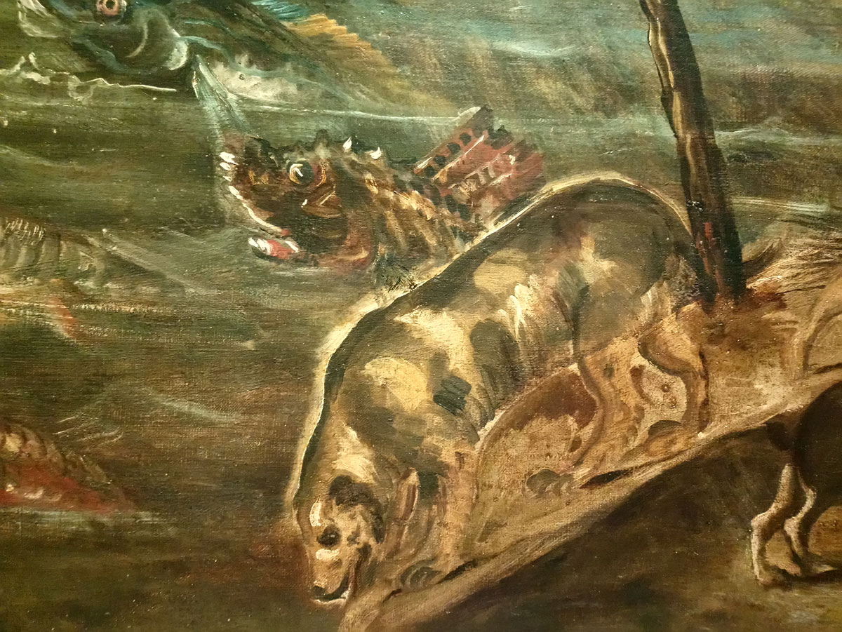Tintoretto, Creazione degli animali, dettaglio
