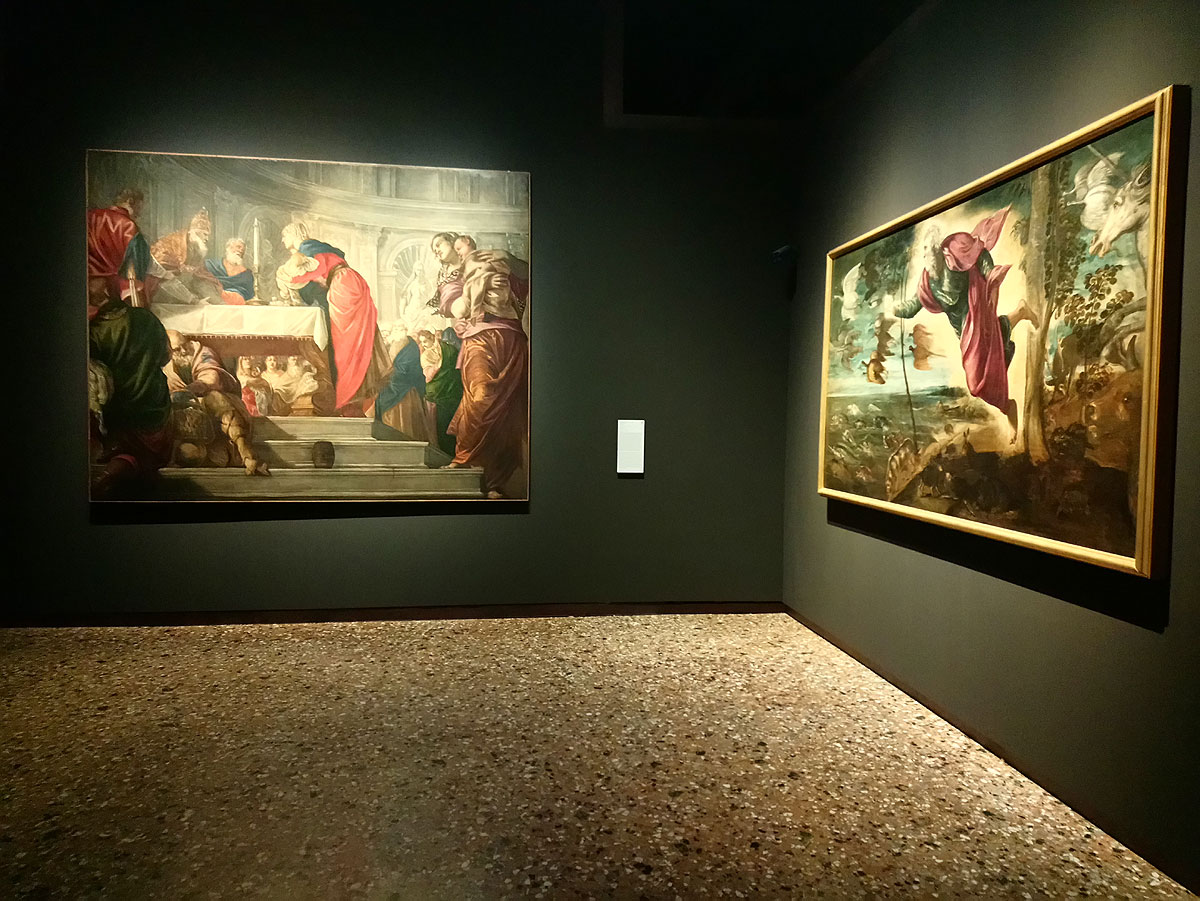 Una sala della mostra Tintoretto 1519 - 1594
