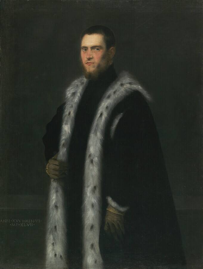 Tintoretto, Ritratto di un uomo all’età di ventisei anni (1547; olio su tela, 130 x 98 cm; Otterlo, Kröller–Müller Museum)
