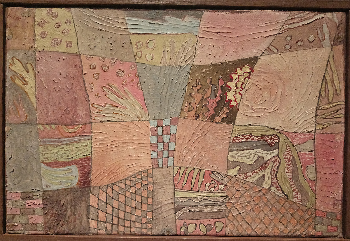 Paul Klee, Gartenrhythmus, Ritmo di giardino (1932; olio su tela preparata su cartone, cornice ricostruita, 19,5 × 28,5 cm; Svizzera, Collezione privata, in deposito permanente al Zentrum Paul Klee, Berna)
