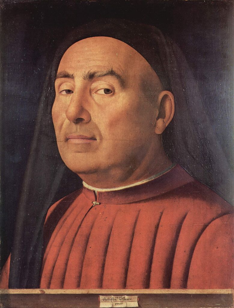 Antonello da Messina, Ritratto d'uomo noto come Ritratto Trivulzio (1476; olio su tavola, 37,4 x 29,5 cm; Torino, Museo Civico d'Arte Antica) Antonello da Messina, Ritratto d'uomo noto come Ritratto Trivulzio (1476; olio su tavola, 37,4 x 29,5 cm; Torino, Museo Civico d'Arte Antica)