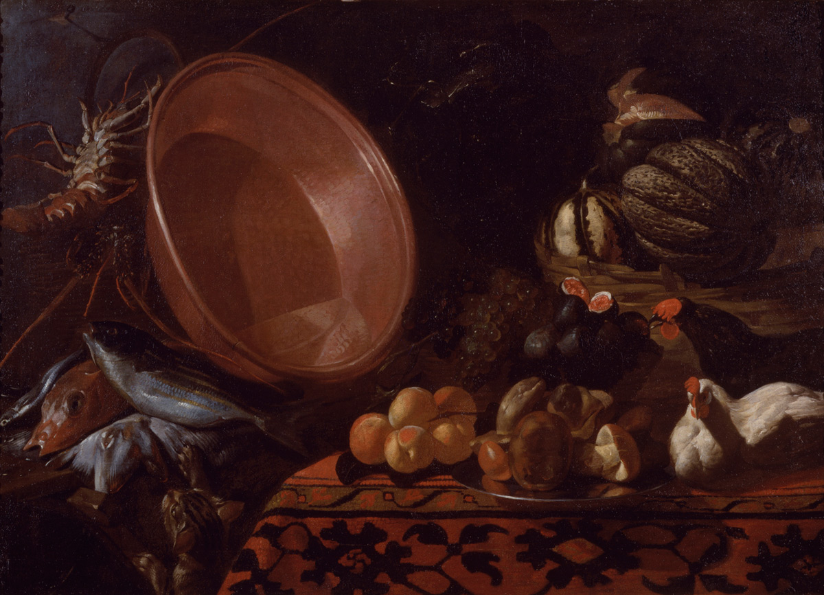Giacomo Legi, Gatto in dispensa (1630 circa; olio su tela, 96 x 137 cm; Collezione privata)
 
