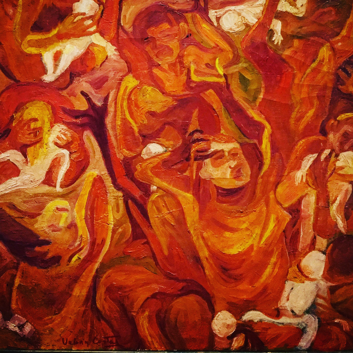 Valeria Costa, La strage degli innocenti (1970 circa; olio su tela)

