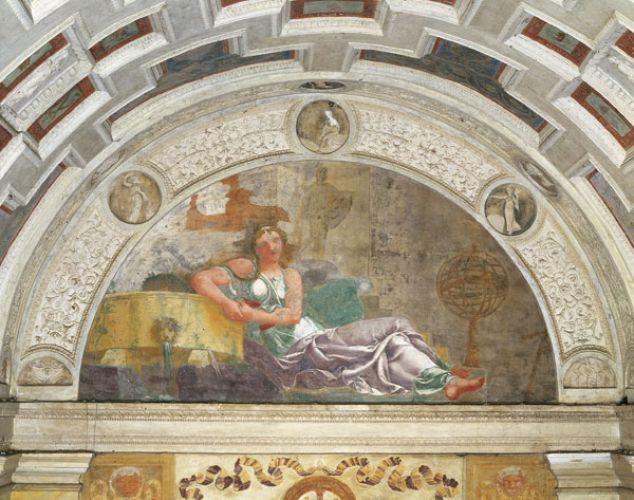 Giulio Romano, Lunetta orientale della Loggia delle Muse (prima del 1530; affresco; Mantova, Palazzo Te)
 Giulio Romano, Lunetta orientale della Loggia delle Muse (prima del 1530; affresco; Mantova, Palazzo Te)