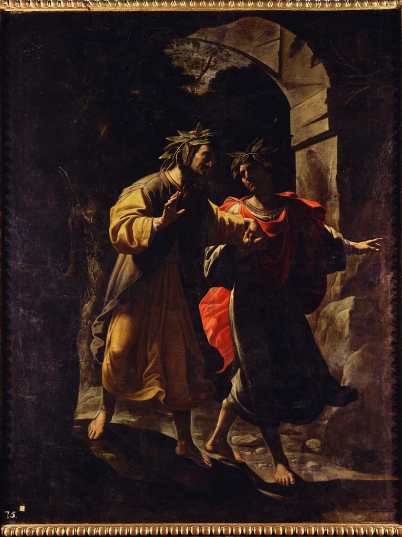 Rutilio Manetti, Dante e Virgilio varcano la porta dell'Inferno (1629-1632 circa; olio su tela, 278 x 218 cm; Siena, Pinacoteca Nazionale)
 Rutilio Manetti, Dante e Virgilio varcano la porta dell'Inferno (1629-1632 circa; olio su tela, 278 x 218 cm; Siena, Pinacoteca Nazionale)