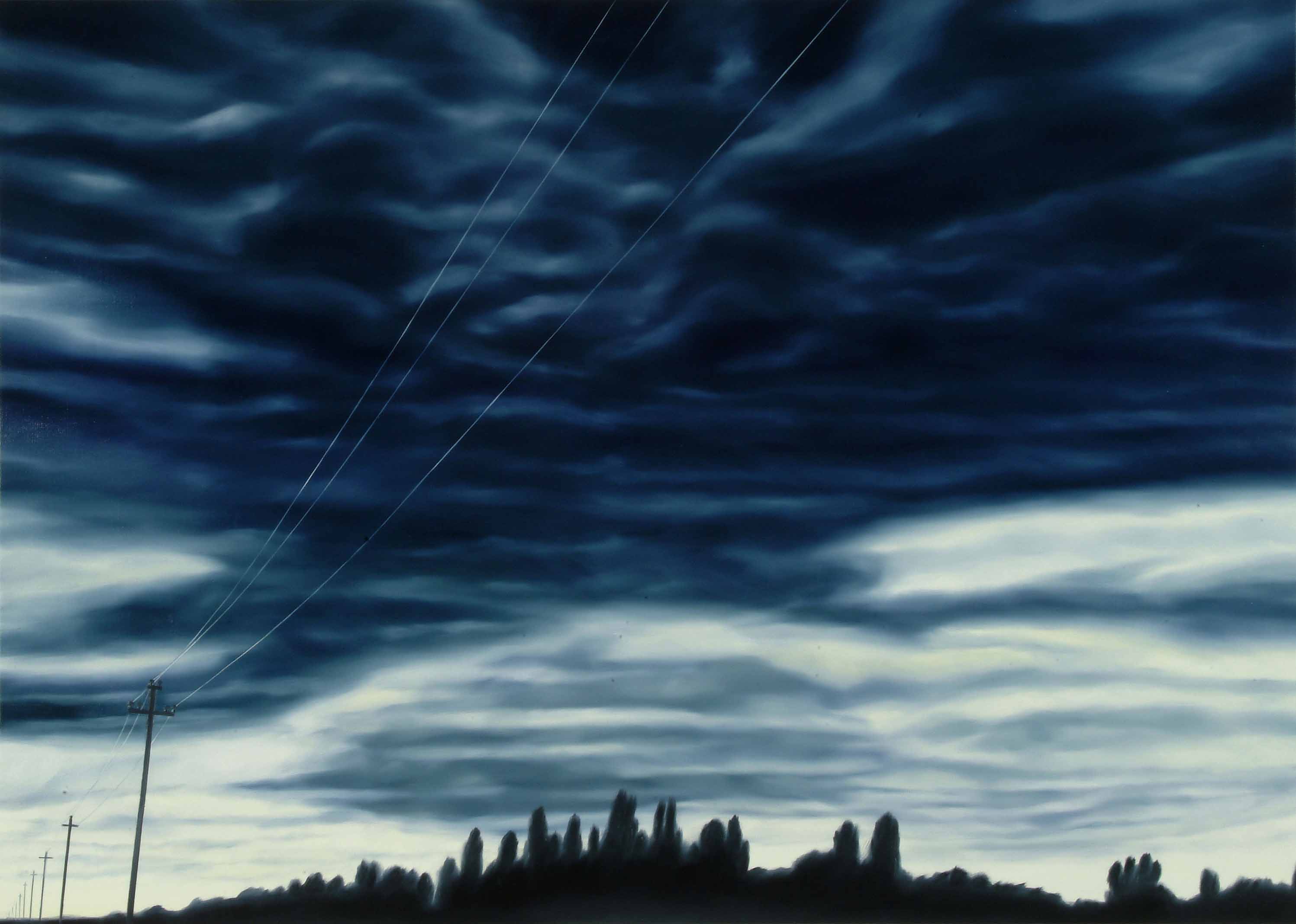 Andrea Chiesi, La casa 28 (2004; olio su lino, 100 x 140 cm). Courtesy Angelo Zanetti, Modena
