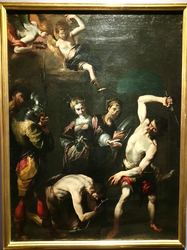 Gioacchino Assereto, Decollazione del Battista (1623-1626 circa; olio su tela, 78 x 58 cm; Collezione privata)
