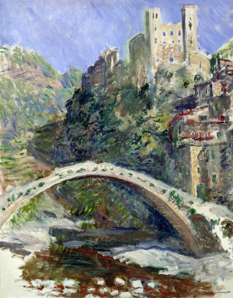 Claude Monet, Il Castello di Dolceacqua (1884; olio su tela, 92 x 73 cm; Parigi, MusÃ©e Marmottan Monet)
