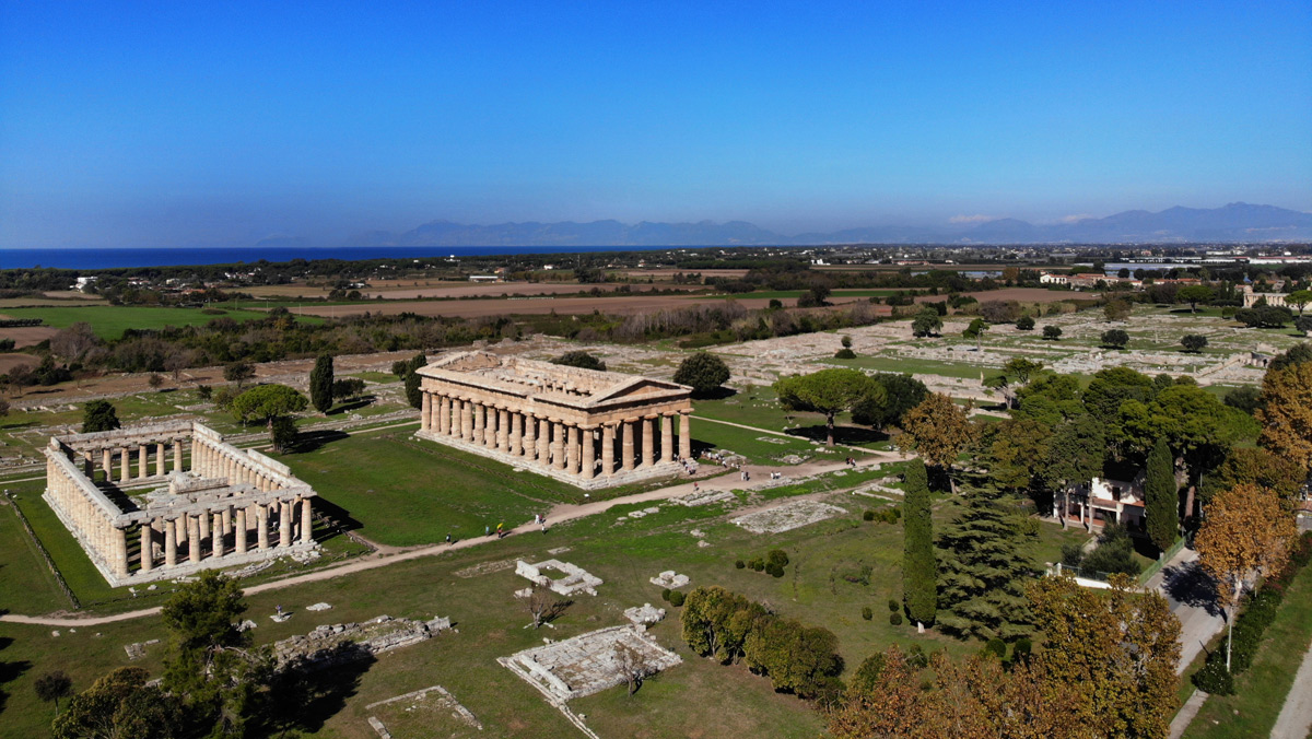 Paestum dall'alto Paestum dall'alto